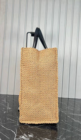 Fendi Raffia Tote Bag