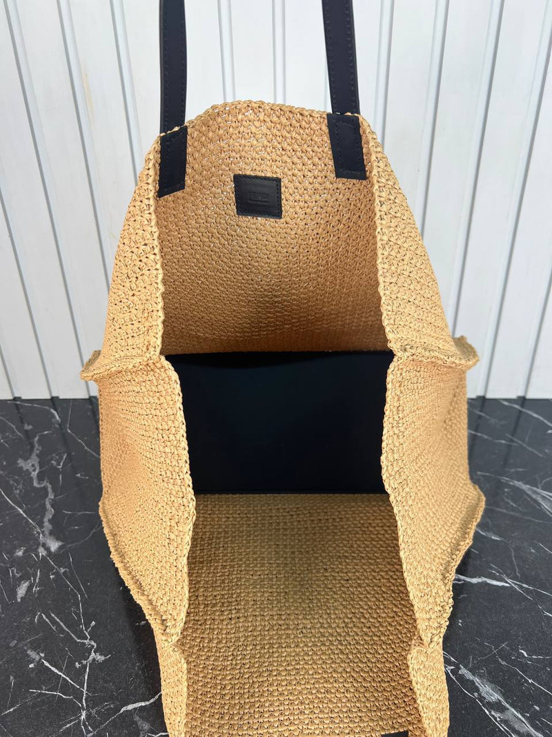 Fendi Raffia Tote Bag