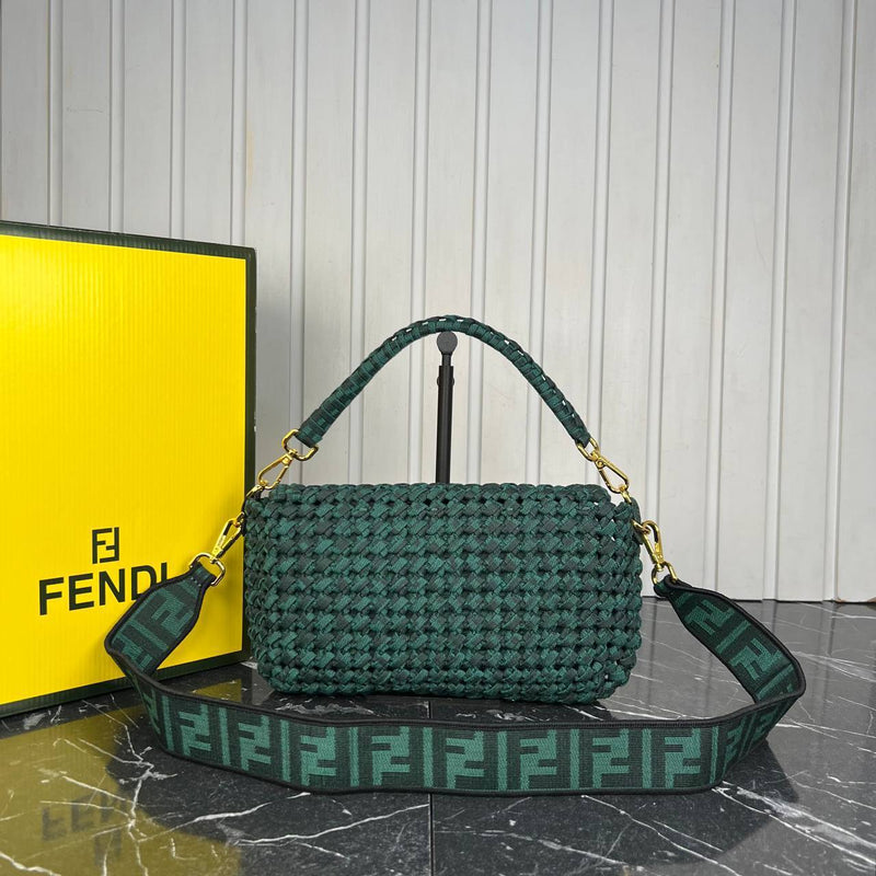 Fendi Baguette Medium Canvas Bag