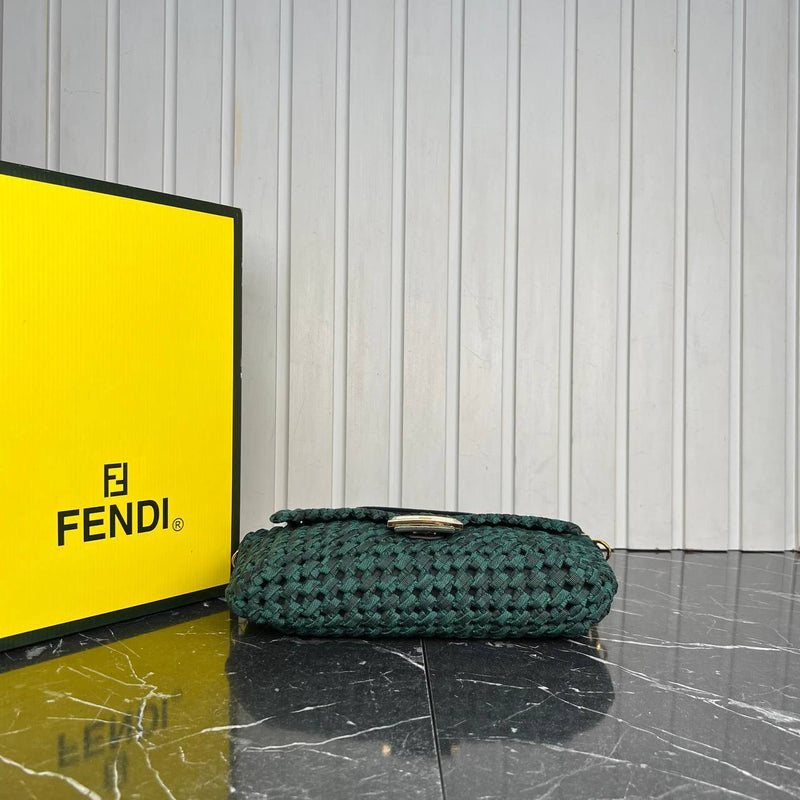 Fendi Baguette Medium Canvas Bag