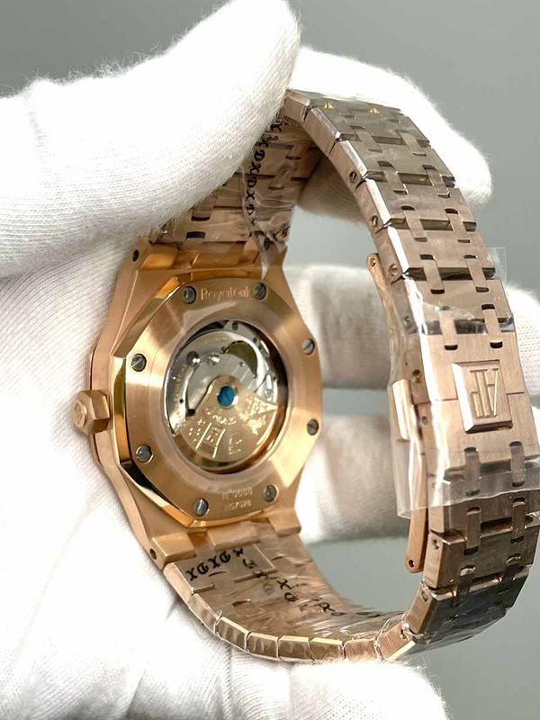 Audemars Piguet Royal Oak Rose Case White Dial