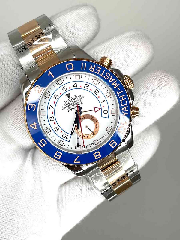 Rolex Yacht Master Rose Gold w Blue