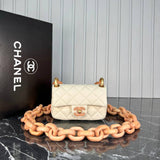 Chanel Mini Flap Bag Wooden Chain