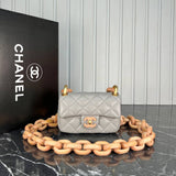 Chanel Mini Flap Bag Wooden Chain