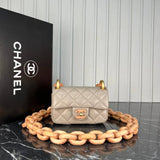Chanel Mini Flap Bag Wooden Chain
