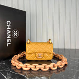 Chanel Mini Flap Bag Wooden Chain