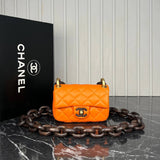 Chanel Mini Flap Bag Wooden Chain