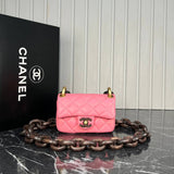 Chanel Mini Flap Bag Wooden Chain