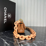 Chanel Mini Flap Bag Wooden Chain