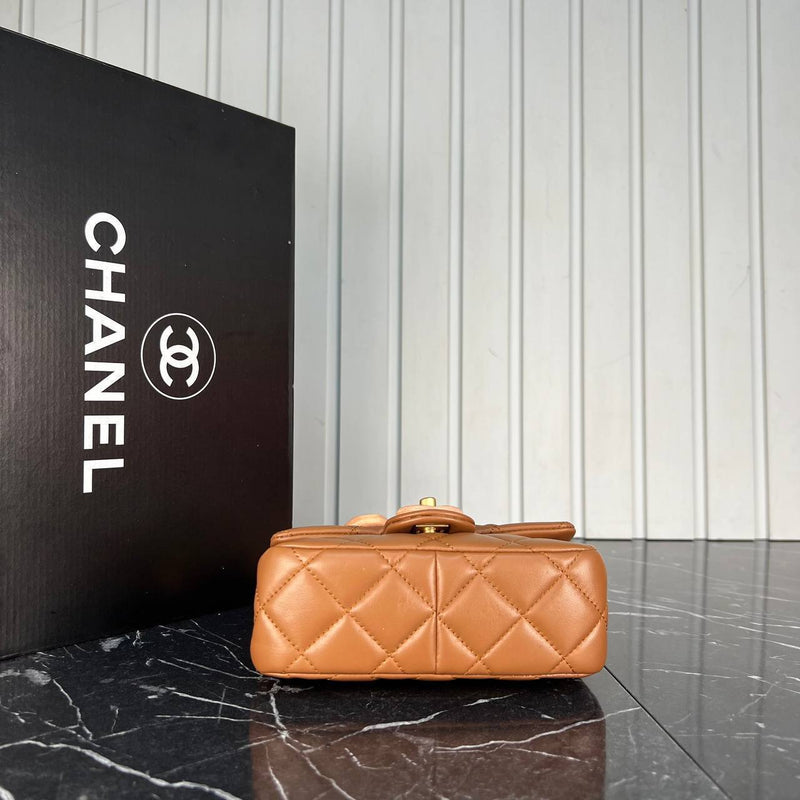 Chanel Mini Flap Bag Wooden Chain