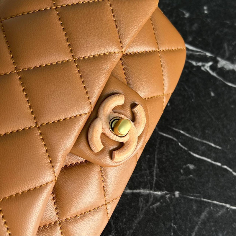 Chanel Mini Flap Bag Wooden Chain