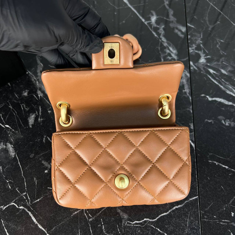 Chanel Mini Flap Bag Wooden Chain