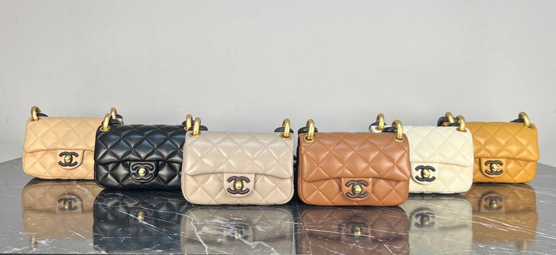 Chanel Mini Flap Bag Wooden Chain