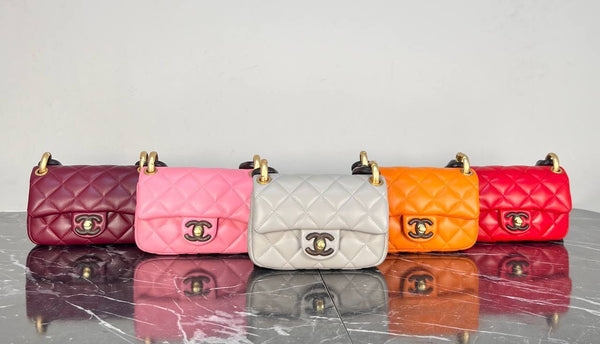 Chanel Mini Flap Bag Wooden Chain