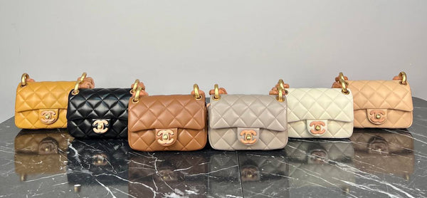 Chanel Mini Flap Bag Wooden Chain