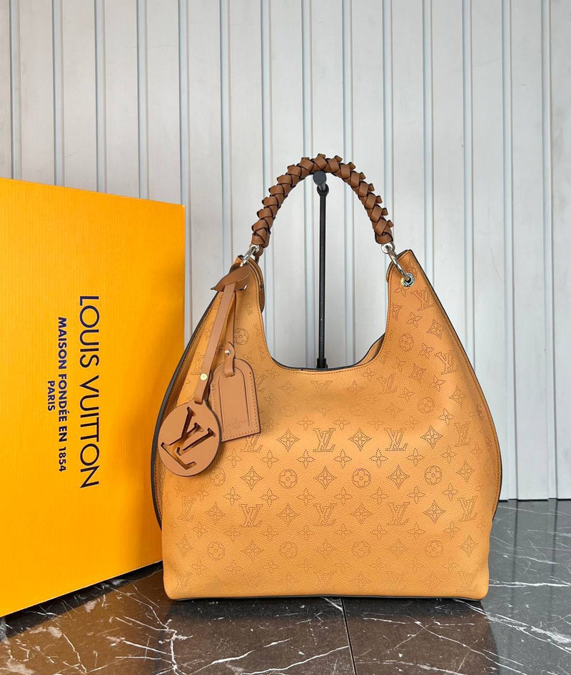 Louis Vuitton Mahina Carmel Bag
