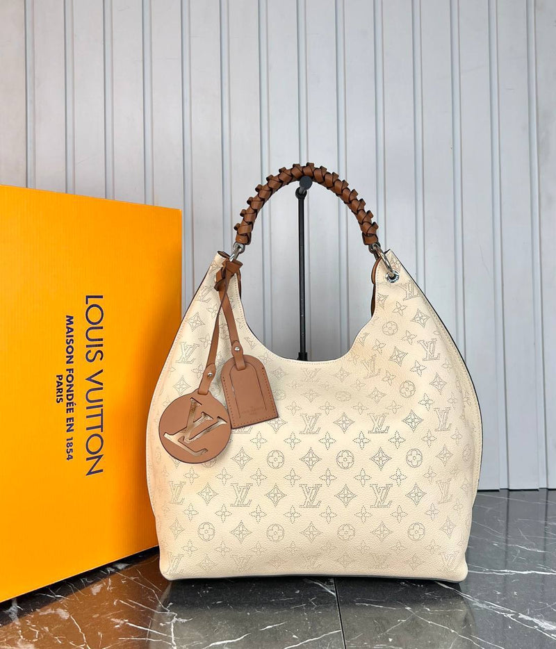 Louis Vuitton Mahina Carmel Bag