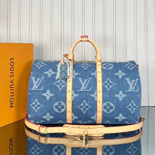 Louis Vuitton Keepall Denim 50