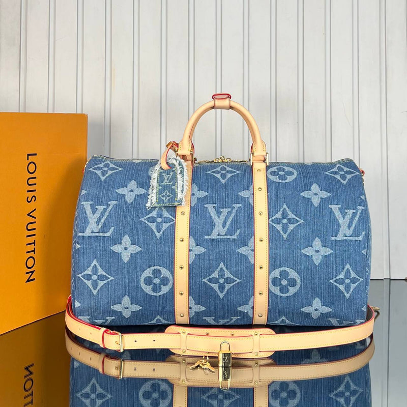Louis Vuitton Keepall Denim 50