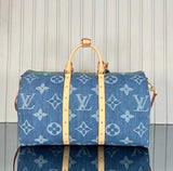 Louis Vuitton Keepall Denim 50