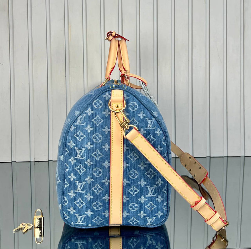 Louis Vuitton Keepall Denim 50