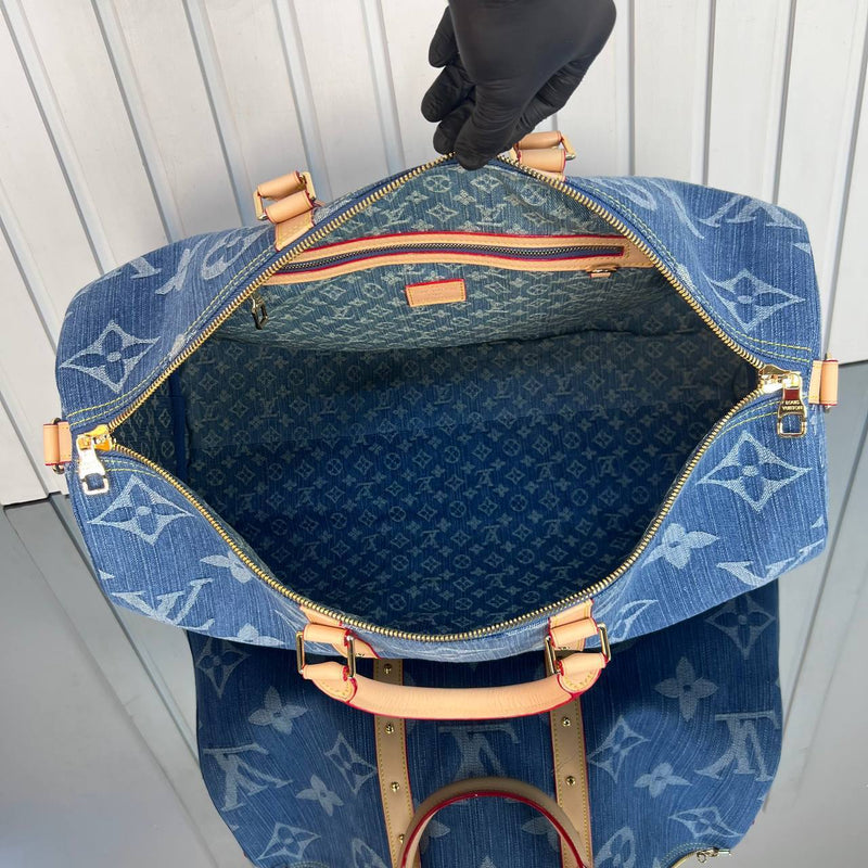 Louis Vuitton Keepall Denim 50
