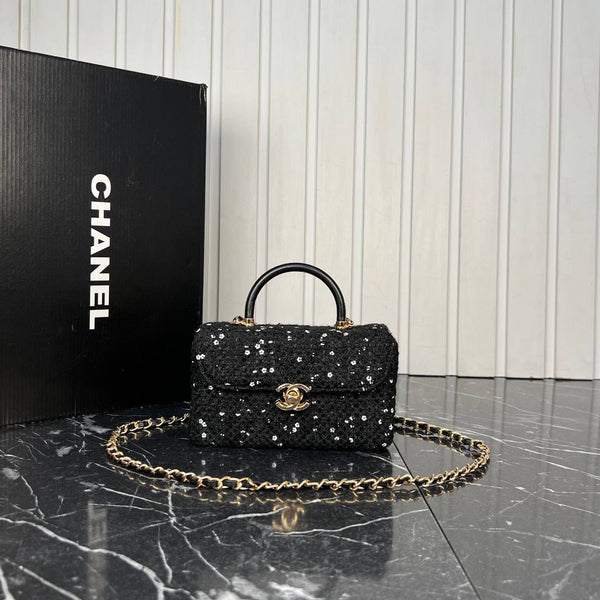Chanel Leather Box Bag Mini
