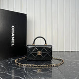 Chanel Leather Box Bag Mini