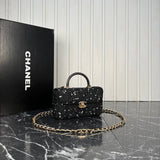 Chanel Leather Box Bag Mini
