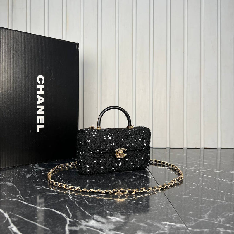 Chanel Leather Box Bag Mini