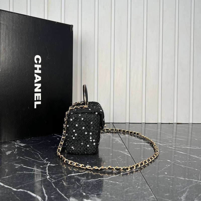 Chanel Leather Box Bag Mini