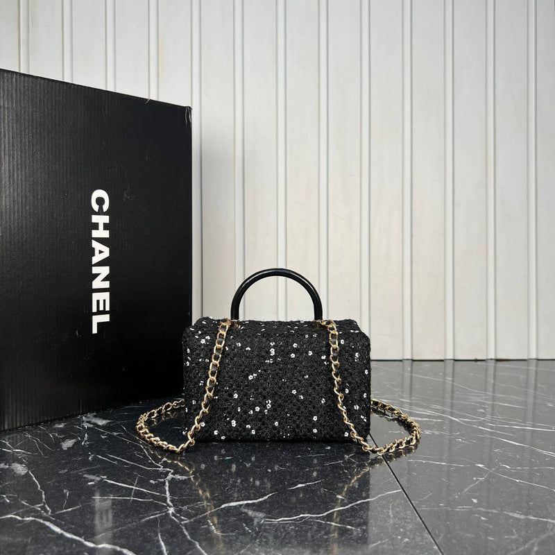 Chanel Leather Box Bag Mini