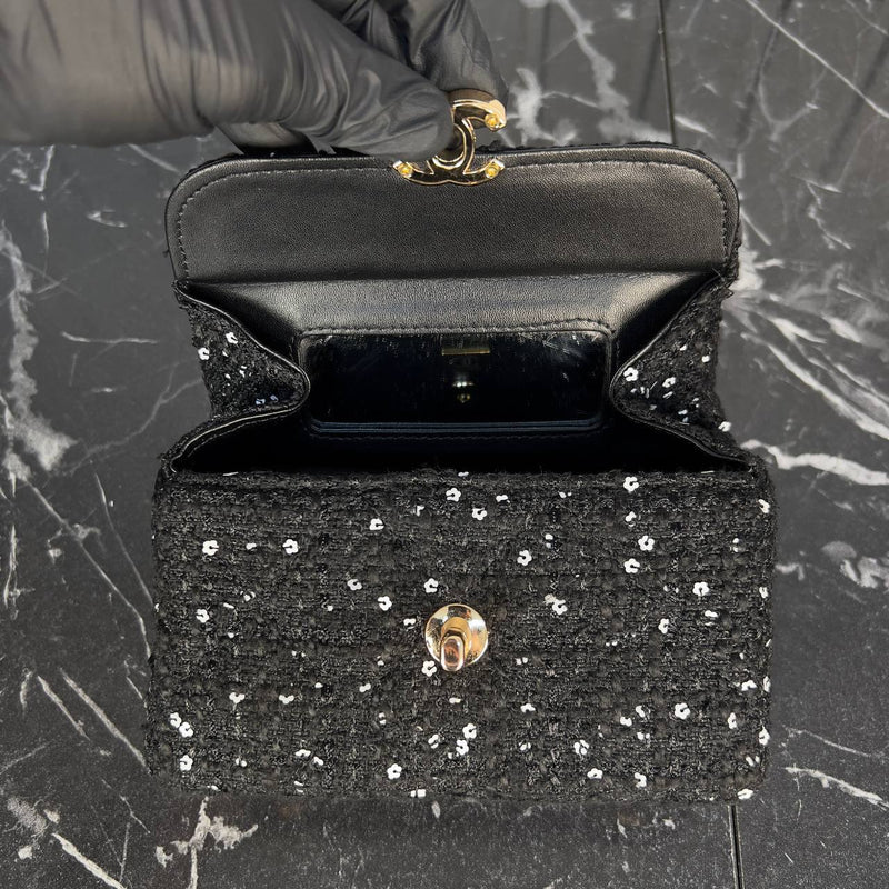 Chanel Leather Box Bag Mini