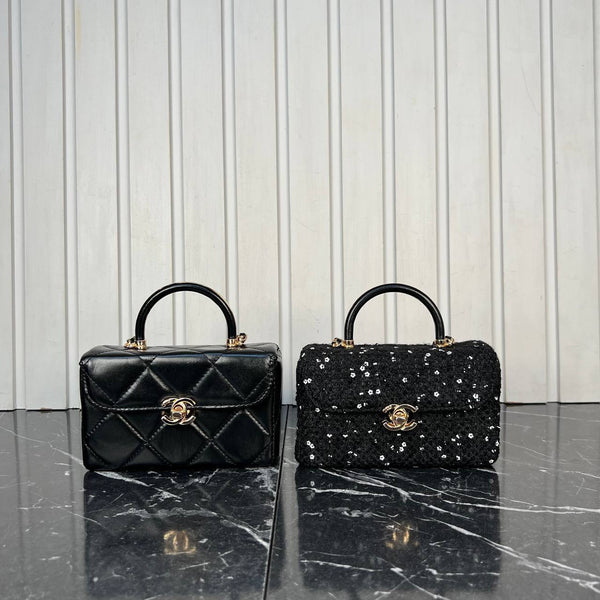 Chanel Leather Box Bag Mini