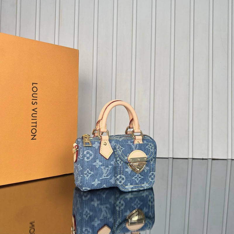 Louis Vuitton Nano Speedy Denim