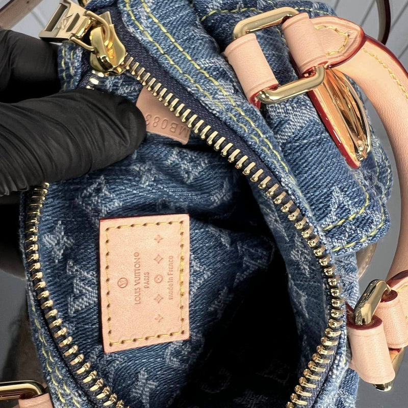 Louis Vuitton Nano Speedy Denim