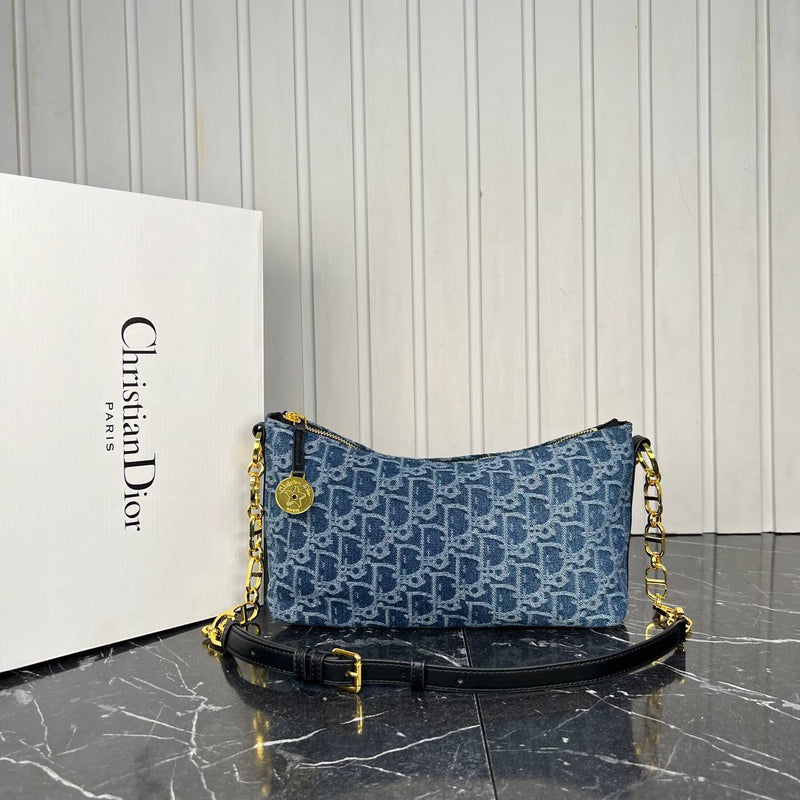 Christian Dior Travel Nomad Pouch Denim
