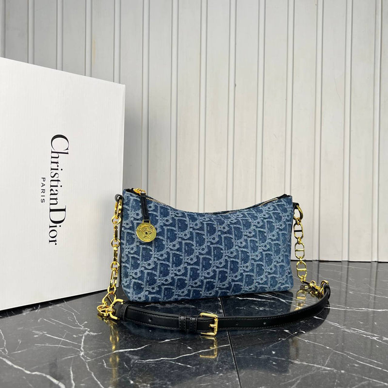 Christian Dior Travel Nomad Pouch Denim
