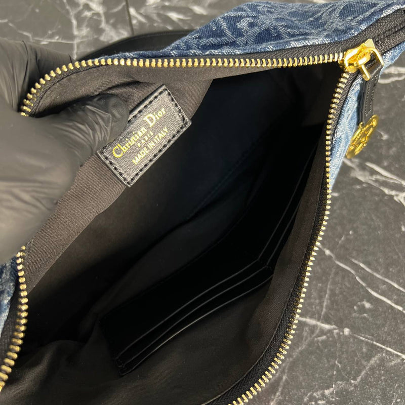 Christian Dior Travel Nomad Pouch Denim