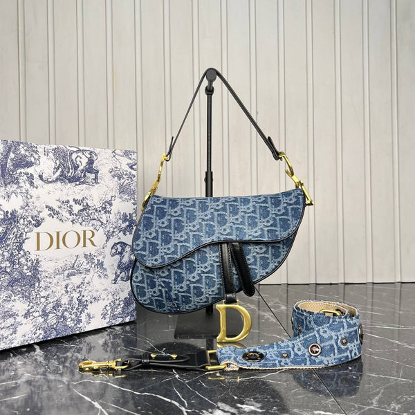 Christian Dior Saddle Bag Denim