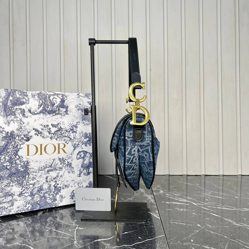 Christian Dior Saddle Bag Denim