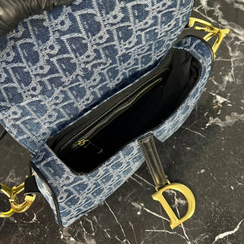Christian Dior Saddle Bag Denim