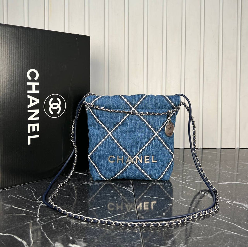 Chanel 22 Denim Small