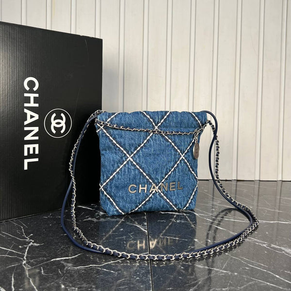 Chanel 22 Denim Small