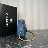 Chanel Denim Hobo Bag Small