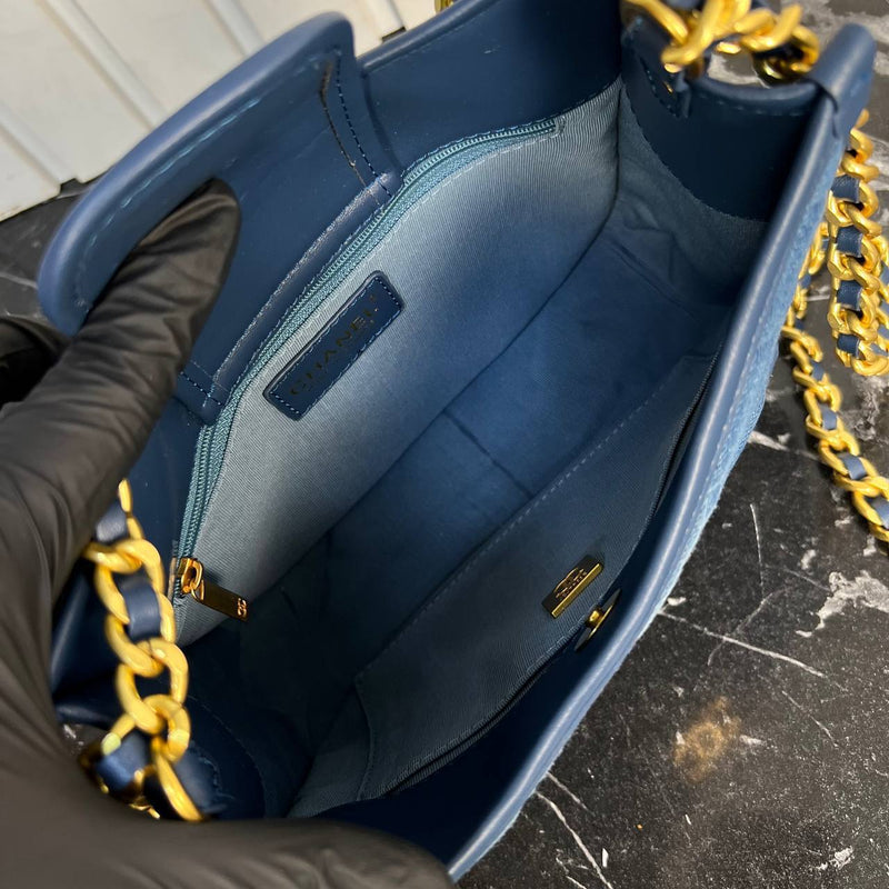 Chanel Denim Hobo Bag Small