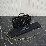 Chanel Leather Box Bag Big
