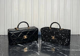 Chanel Leather Box Bag Big