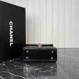 Chanel Leather Box Bag Medium