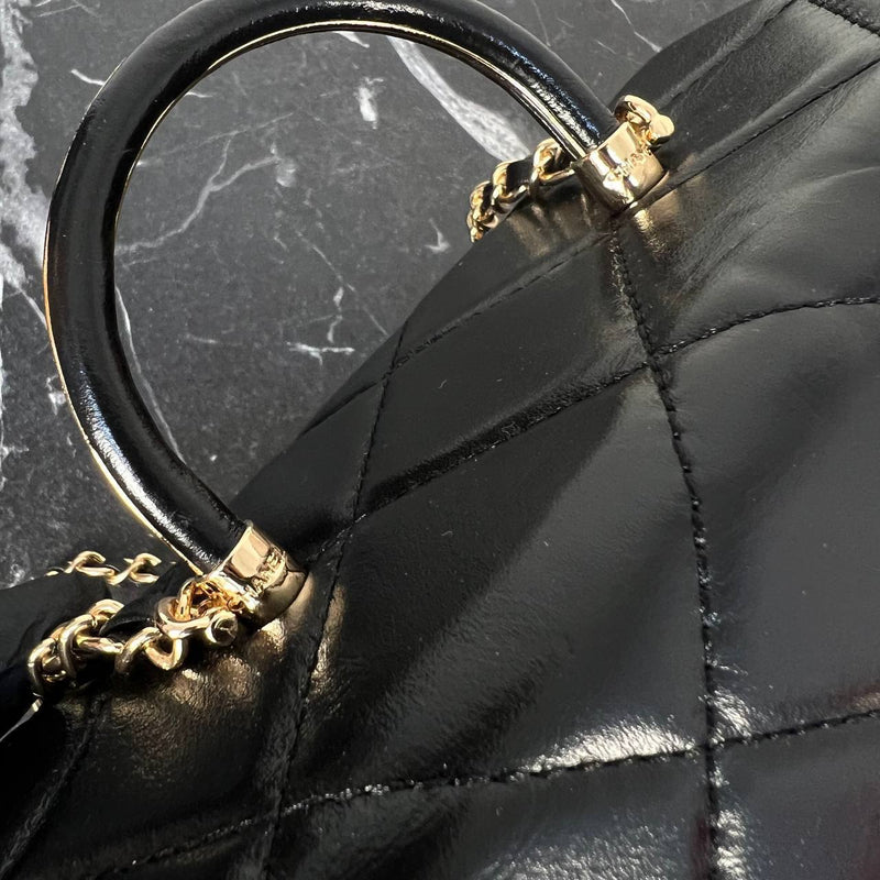 Chanel Leather Box Bag Medium